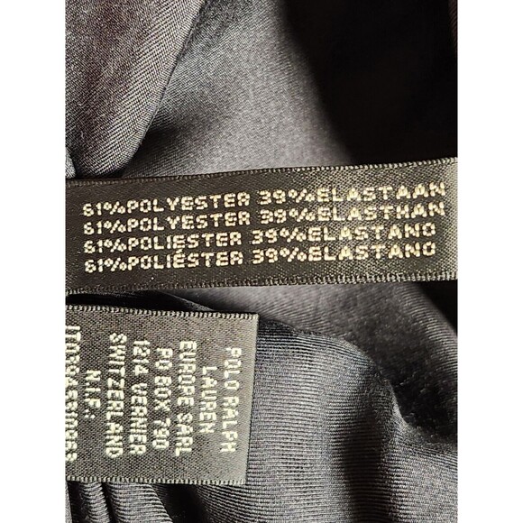 Ralph Lauren Black Label Puffer Jacket Sz 14 Womens Front Zip Pillow Neck - Picture 15 of 15